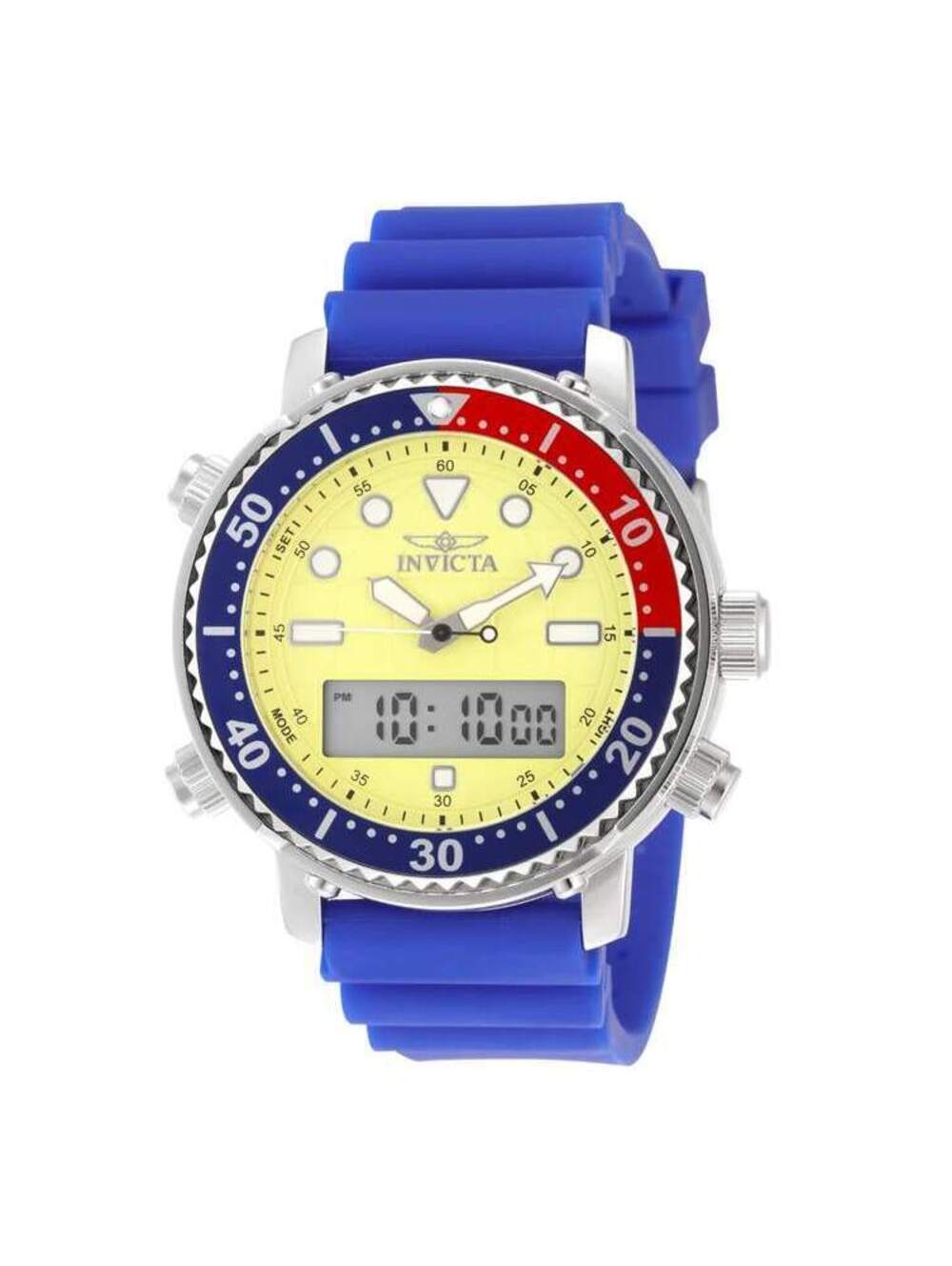 Invicta Pro Diver DigiQuartz Men's Watch - 46.5mm, Blue (49449)
